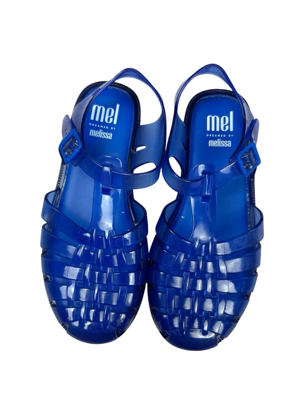 Mel by Melissa jelly sandals size 3 in blue